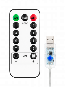 Огонек OG-LDG10 гирлянда-штора LED Белая холодная (3х1м,100 ламп,USB)
